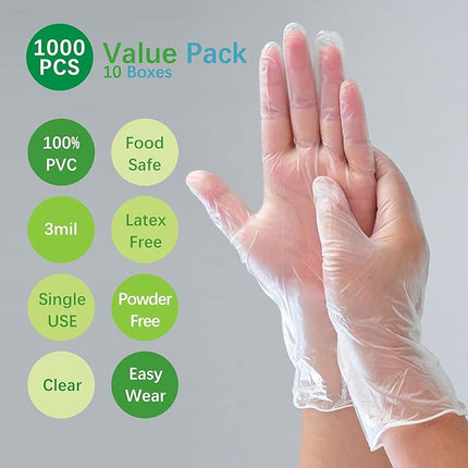 Large PVE Glove Clear - Armor (1000/case)