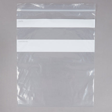 Double Zip Reclosable Gallon Bag 10.56" X 11" LDPE Clear - IBS - 250/cs