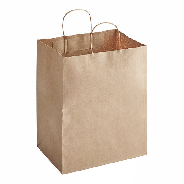 Jumbo Paper Shopping Bag 13x7x17 Brown - Kari-Out (250/case)