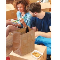 Dubl Life Regal Bag Kraft – measures 12" L x 9" W x 15.75" H. Duro (250/case)