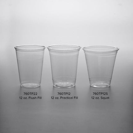 12 oz Squat PET Cup - Empress (1000/case)