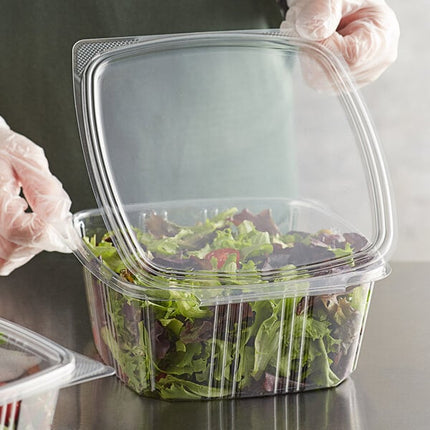 64 oz Deli Container Hinged - Genpak (100/case)