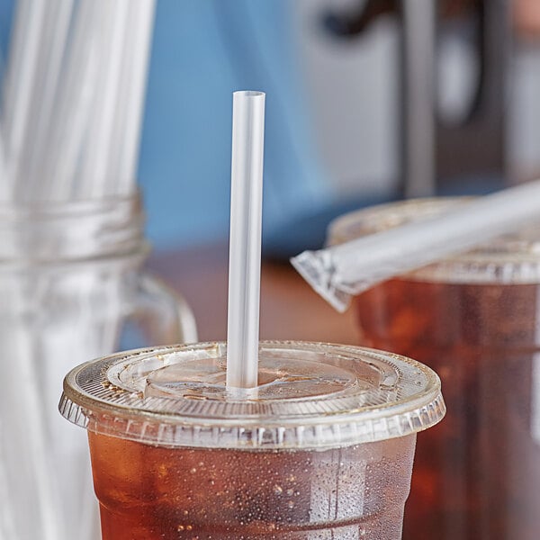 7.75" Giant Clear Straw - Karat (2000/case)