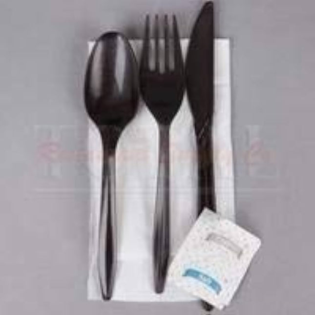 Empress  6 pc Heavy Weight Cutlery Black image 0