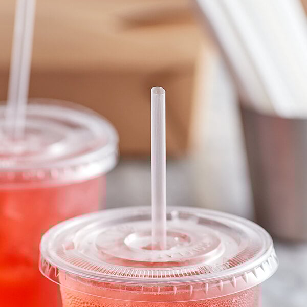 7.75" Clear Straw - Wrapped - Empress (5000/case)