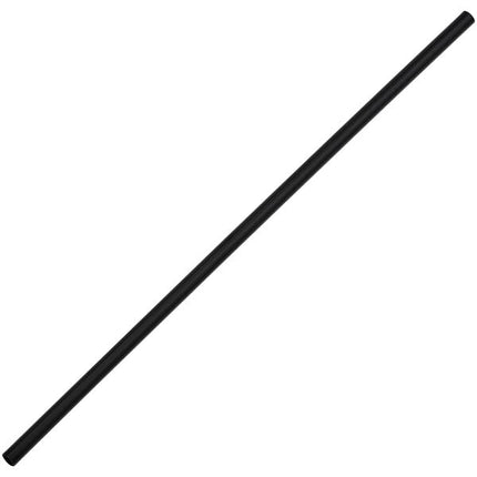 5.25" Black Stirrer Straw - Unwrapped - Empress (10000/case)