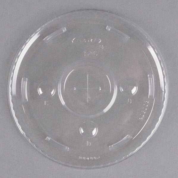 32 oz Clear Straw Slotted Lid - Dart (500/case)