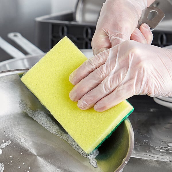 Performance Plus  Cellulose Scrubbing Sponge Green/Yellow 20/cs