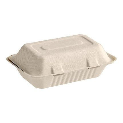 9x6 Bagasse Container Ivory - Zume (250/case)