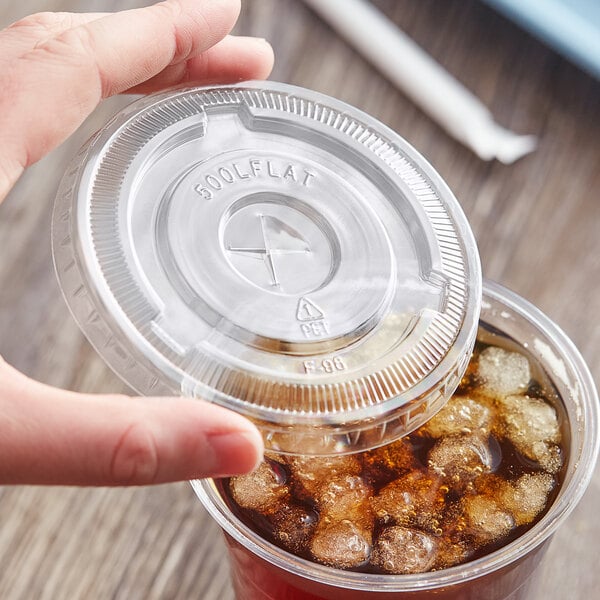 9 oz Flat Straw Lid - Empress (1000/case)