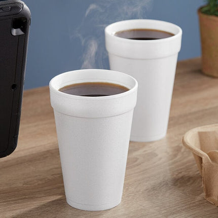 16 oz White Foam Cup - Dart (1000/case)