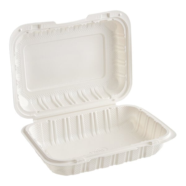 9x6x3 Hinged 1 Compartment Container - Ecopax (200/case)