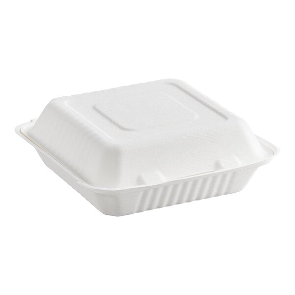9x9 Compostable Fiber Container White - Responsible (200/case)