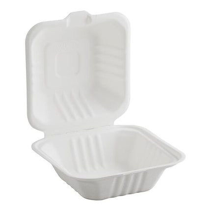 5" x 5" x 3" Foam Hinged Container - 1 Compartment - Dart (500/case)