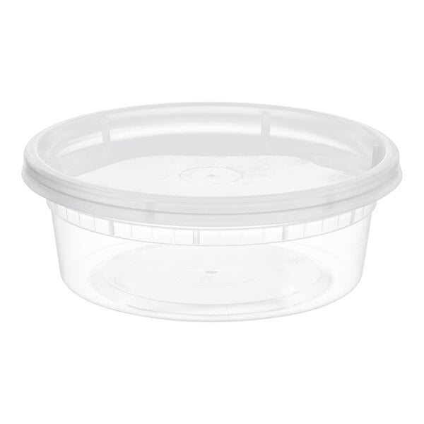 8 oz Clear PP Deli Container - Placon (500/case)