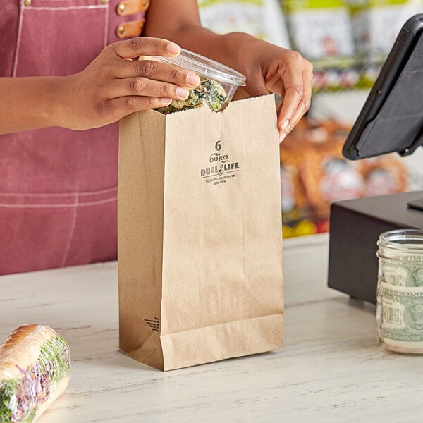 6 lb Kraft Bag – Duro (500/case)