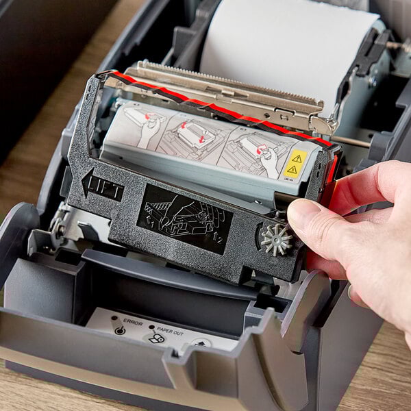 ERC-30/34/38 Red and Black Ink Ribbon for Register Printers - 12/Case