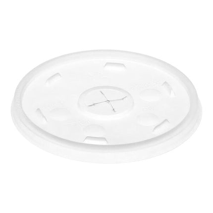 16 oz Translucent Lid with Straw Slot - Dart (1000/case)