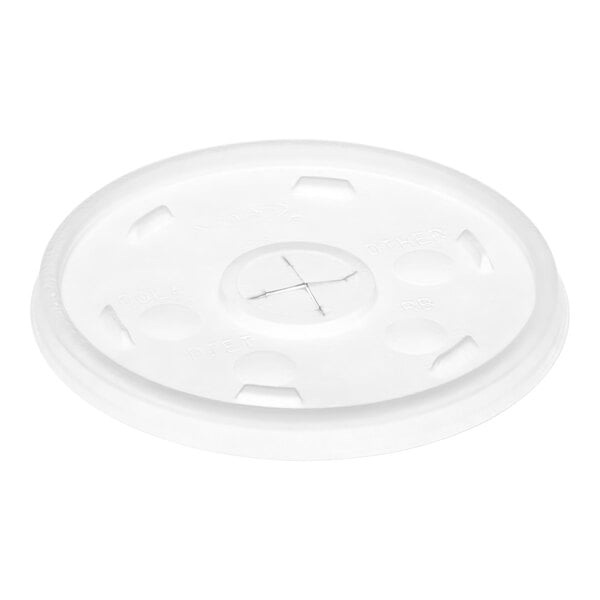 16 oz Translucent Lid with Straw Slot - Dart (1000/case)