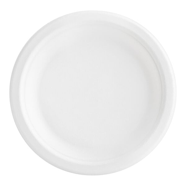 6" Bagasse Round Plate - Zume (500/case)