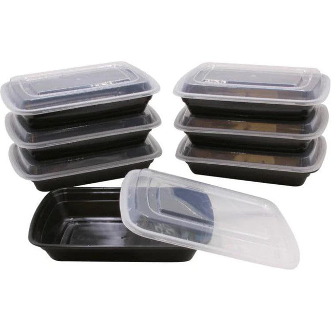 8x6x2 38 oz 1 Comp Cont Combo Blk - Ritepak (150/case)