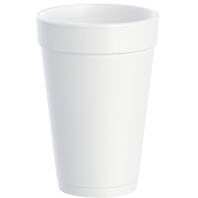 16 oz White Foam Cup 16J16 - Dart (1000/case)