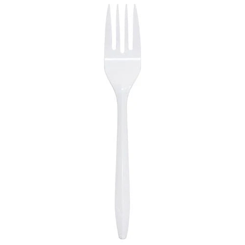Fork  Med Weight White Loose image 1
