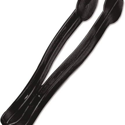 9" Black Disposable Serving Tong - CaterLine (48/case)