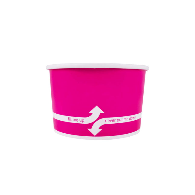 Karat  20 oz Paper Ice Cream Cup Pink