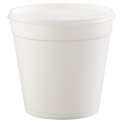 32 oz White Foam Cup Soup Bowl 32mj48 - Dart (500/case)