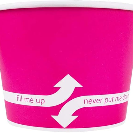 16 oz Paper Ice Cream Cup Pink – Karat (2000/case)