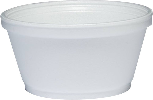 8 oz Extra Squat White Foam 8sj20 Cup - Dart (1000/case)
