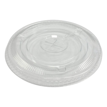 24 oz PET Flat Lid with Straw Slot - Empress (1000/case)