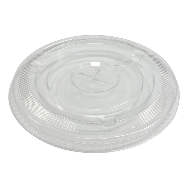 24 oz PET Flat Lid with Straw Slot - Empress (1000/case)