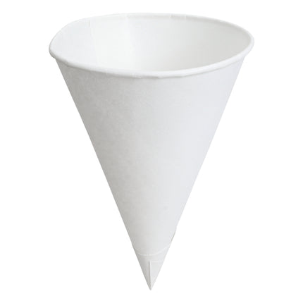 Waxed Cone Cup Rolled Rim 4.5 oz - 5000/cs