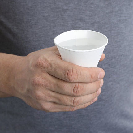 Waxed Cone Cup Rolled Rim 4.5 oz - 5000/cs