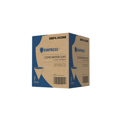 Waxed Cone Cup Rolled Rim 4.5 oz - 5000/cs