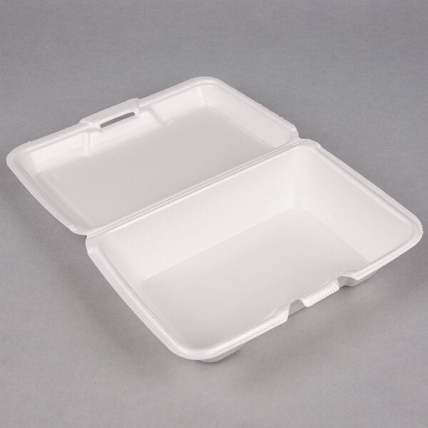9x6x3 Large Deep Hinged Container - Genpak (200/case)