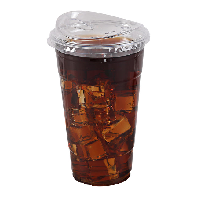 Empress - Pet Strawless Plastic Sip Lids, Fits 12 oz 16 oz to 24 oz Cold , Clear, 1,000/Carton