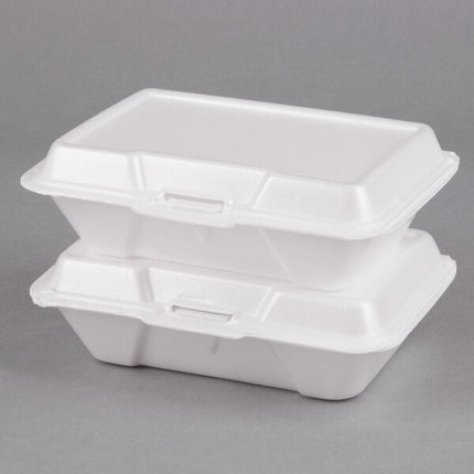 9x6x3 Large Deep Hinged Container - Genpak (200/case)