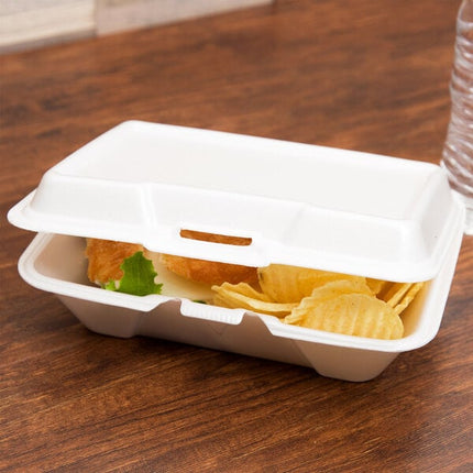 9x6x3 Large Deep Hinged Container - Genpak (200/case)