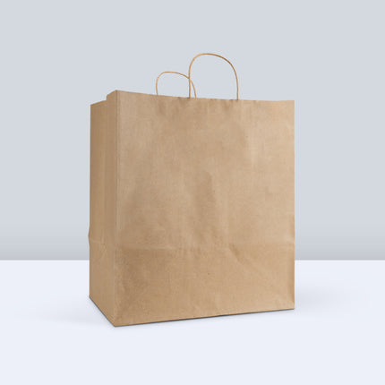 Empress - EMTWST141015-K - Twisted Paper Handle Bag 14" x 10" x 15.75" Kraft 200 / cs