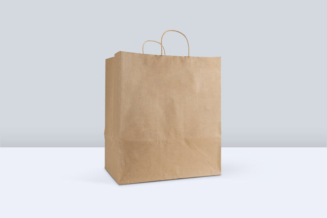 Empress - EMTWST141015-K - Twisted Paper Handle Bag 14" x 10" x 15.75" Kraft 200 / cs