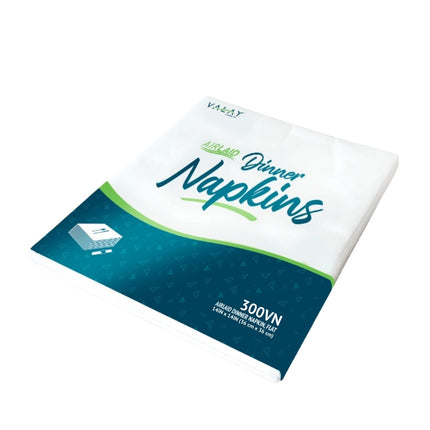 Morcon 14" x 14" Valay Dinner Napkin White, 1-Ply, Airlaid, Flat Pack 10 / 100 cs