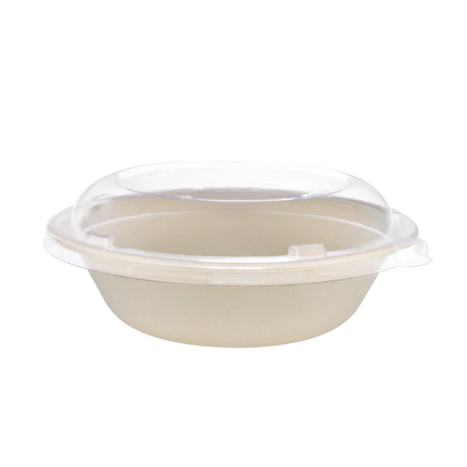 Karat  Dome Lid 24-40 oz Bagasse Bowl Round image 1