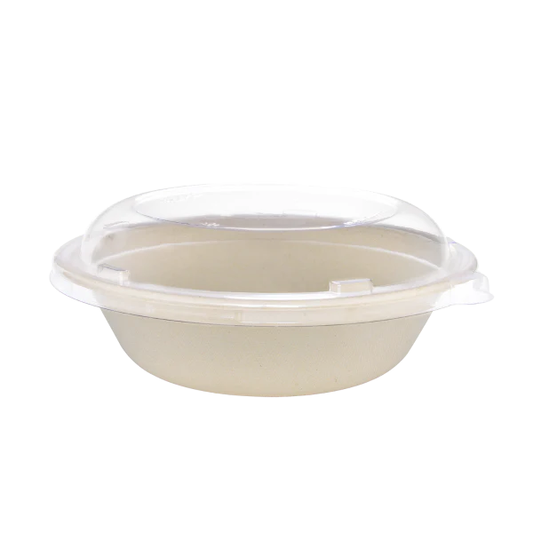 Karat  Dome Lid 24-40 oz Bagasse Bowl Round image 1