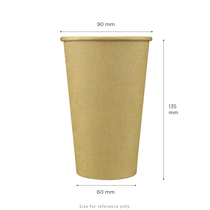 16 oz Paper Hot Cup Kraft – Karat (1000/case)