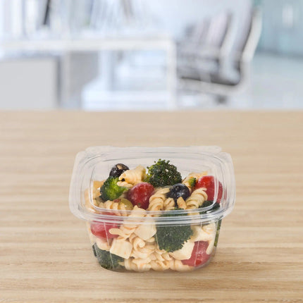 16 oz PET Plastic Hinged Deli Container - Karat (500/case)