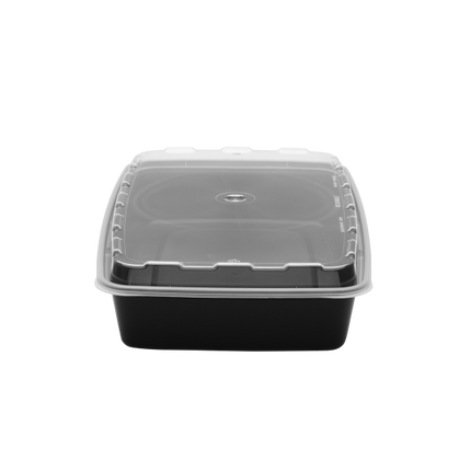 48 oz Rect Cont w/Lid Combo - Cubeware (100/case)