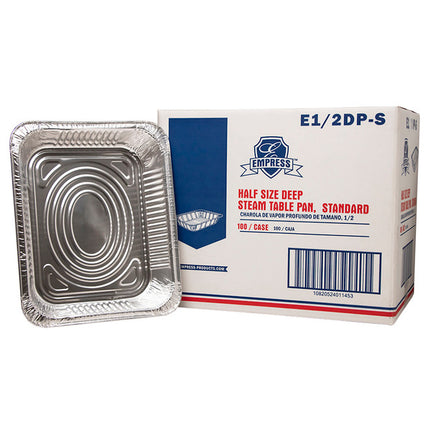 Half Deep Aluminum Tray - Empress (100/case)